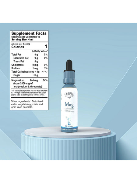 Buried Treasure, MAG L-Threonate 2000mg, 2 fl oz