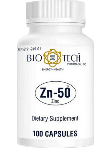 Bio-Tech Pharmacal, Zn-50, Zinc, 100 Capsules