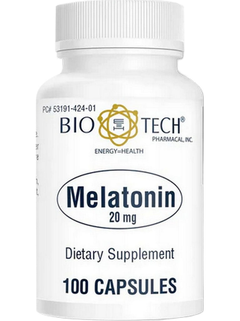 Bio-Tech Pharmacal, Melatonin, 20mg, 100 Capsules