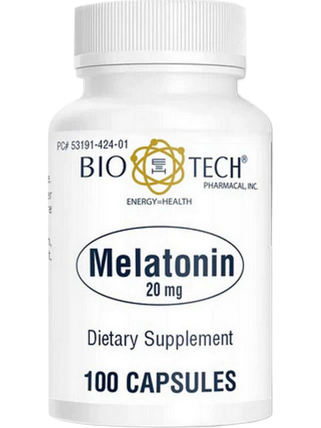 Bio-Tech Pharmacal, Melatonin, 20mg, 100 Capsules