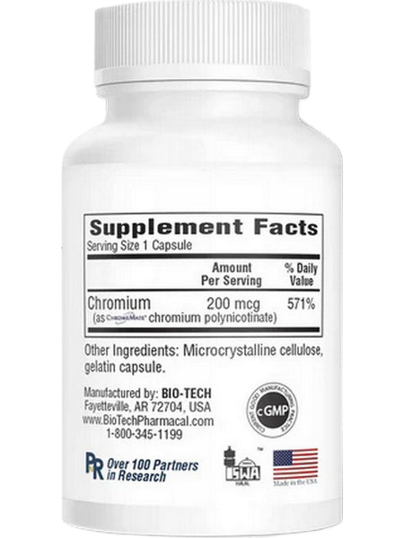 Bio-Tech Pharmacal, CrM, 100 Capsules