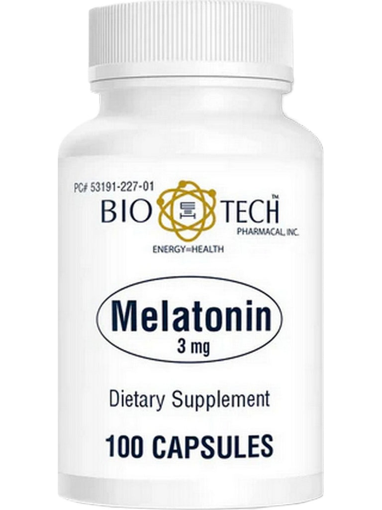Bio-Tech Pharmacal, Melatonin, 3 mg, 100 Capsules