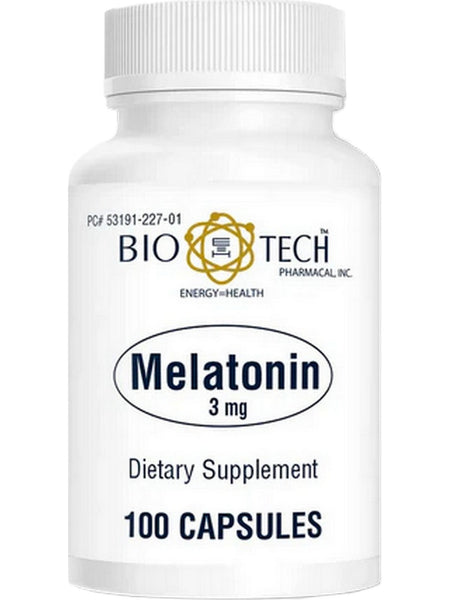 Bio-Tech Pharmacal, Melatonin, 3 mg, 100 Capsules