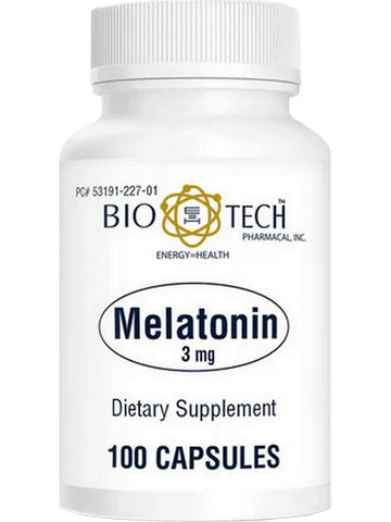 Bio-Tech Pharmacal, Melatonin, 3 mg, 100 Capsules