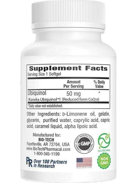 Bio-Tech Pharmacal, Ubiquinol, 90 Softgels