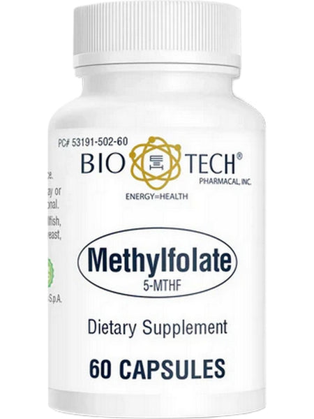 Bio-Tech Pharmacal, Methylfolate, 5-MTHF, 60 Capsules