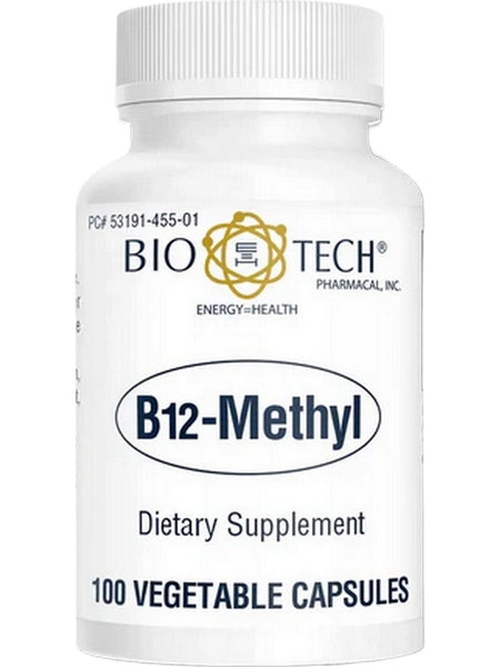Bio-Tech Pharmacal, B12-Methyl, 100 Capsules