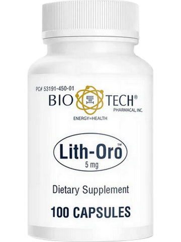 Bio-Tech Pharmacal, Lith-Oro, 5 mg, 100 Capsules