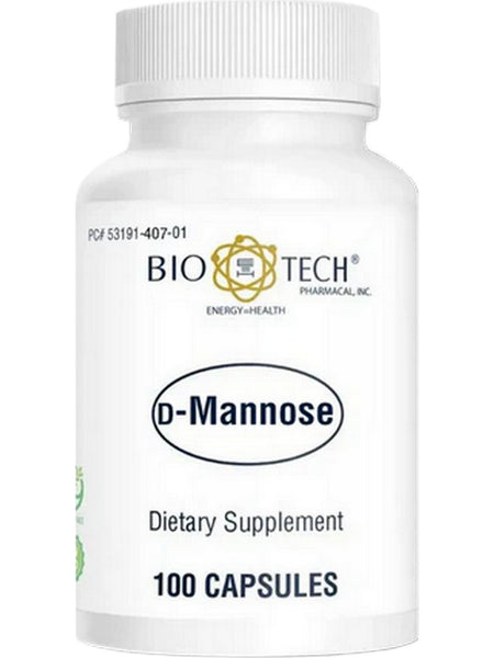 Bio-Tech Pharmacal, D-Mannose, Capsule, 100 Capsules