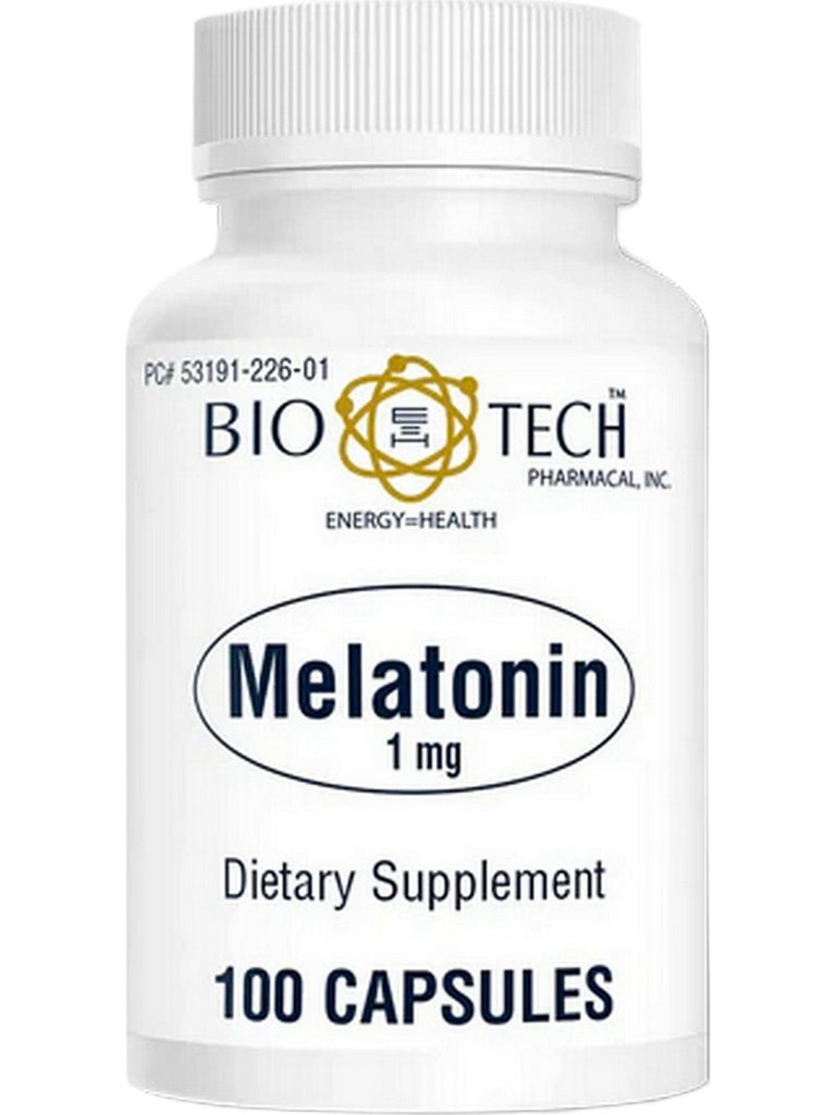 Bio-Tech Pharmacal, Melatonin, 1 mg, 100 Capsules