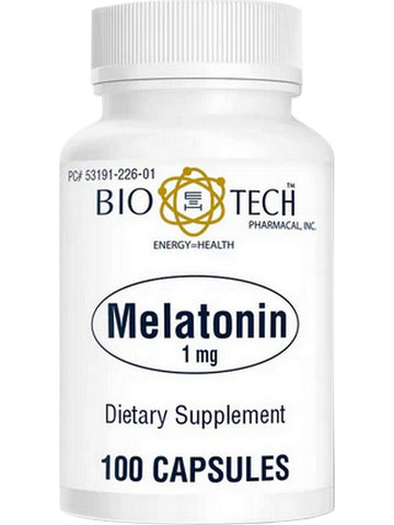 Bio-Tech Pharmacal, Melatonin, 1 mg, 100 Capsules
