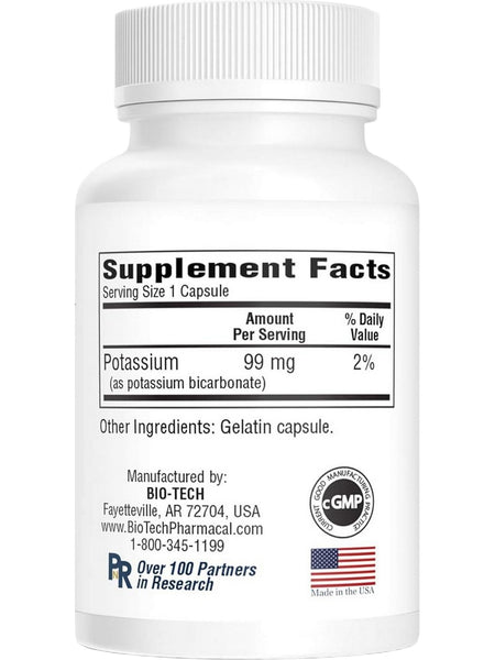 Bio-Tech Pharmacal, K-Bicarb, 100 Capsules