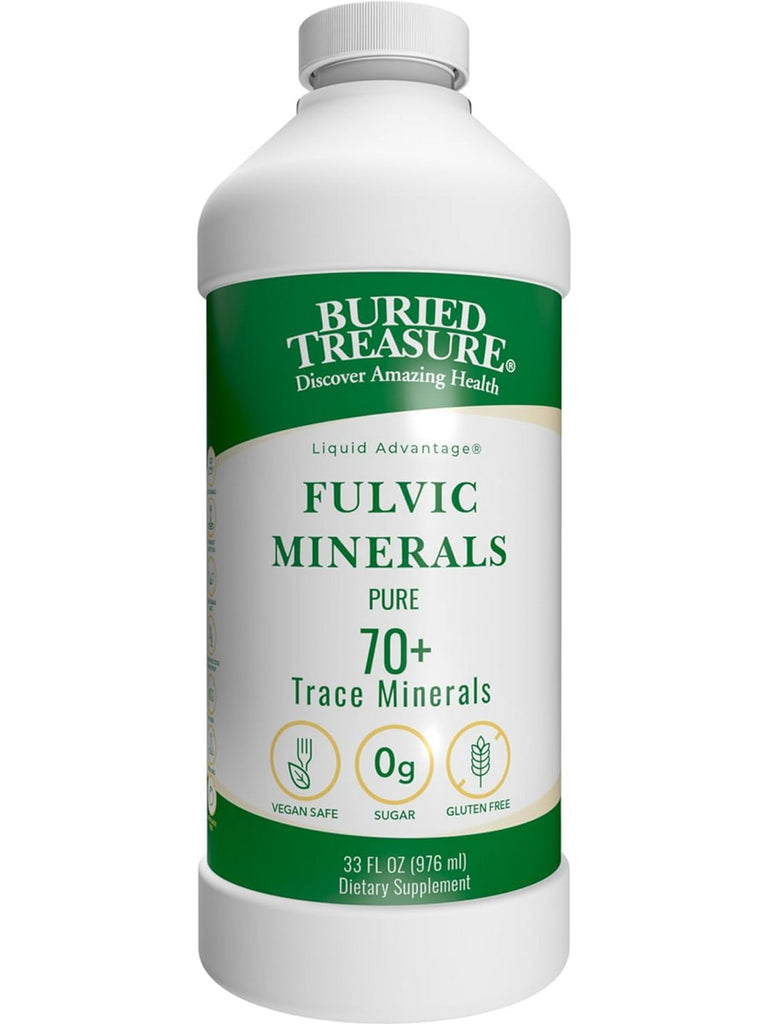 Buried Treasure, Fulvic Minerals Pure, 33 fl oz