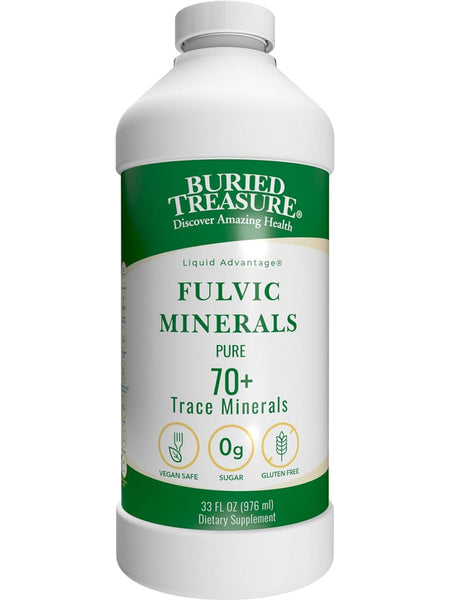 Buried Treasure, Fulvic Minerals Pure, 33 fl oz