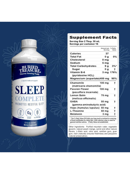 Buried Treasure, Sleep Complete, 17 fl oz