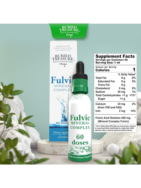 Buried Treasure, Fulvic Mineral Complex Drops, 2 fl oz