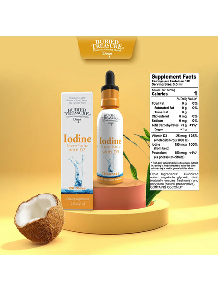 Buried Treasure, Iodine Drops, 2 fl oz