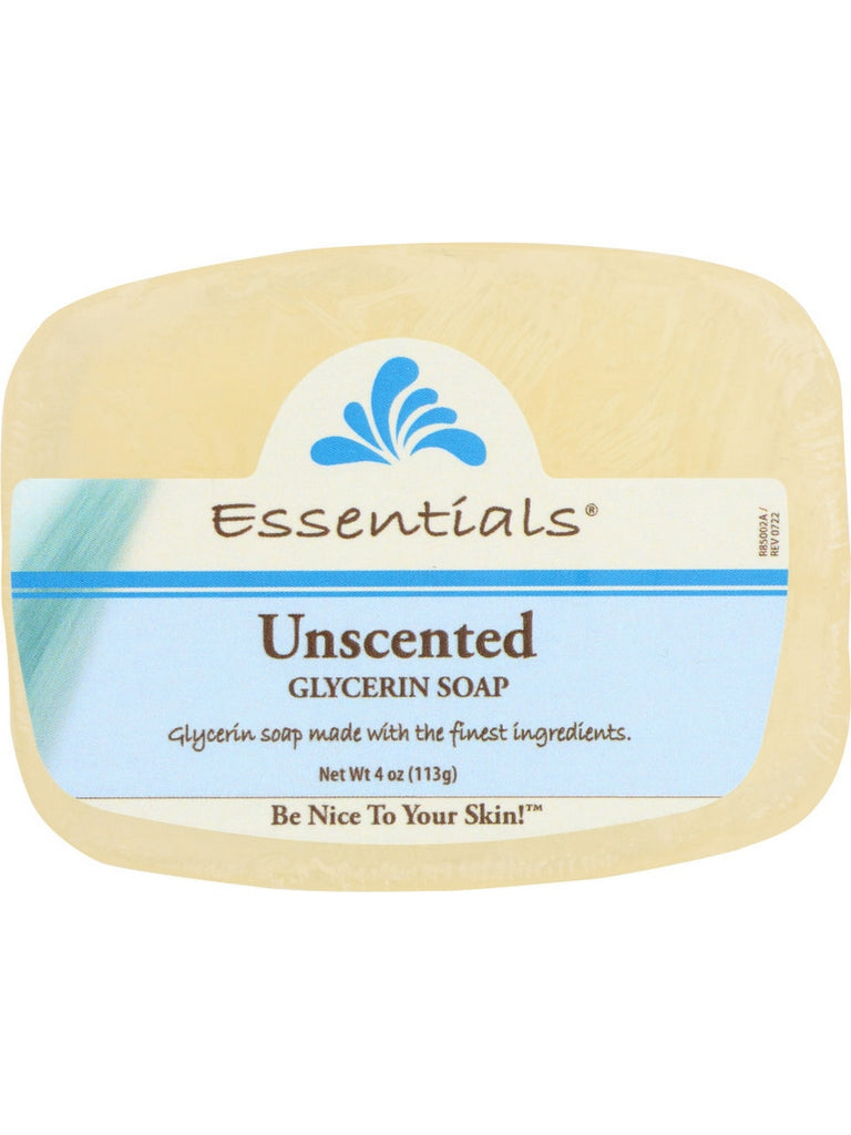 Clearly Natural, Glycerine Bar Soap, Unscented, 4 oz