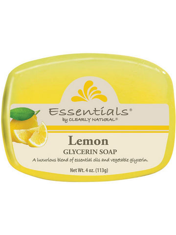 Clearly Natural, Glycerine Bar Soap, Lemon, 4 oz