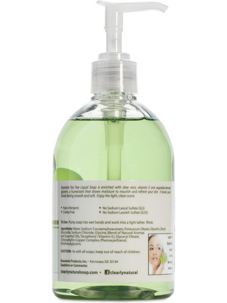 Clearly Natural, Liquid Hand Soap, Tea Tree, 12 fl oz