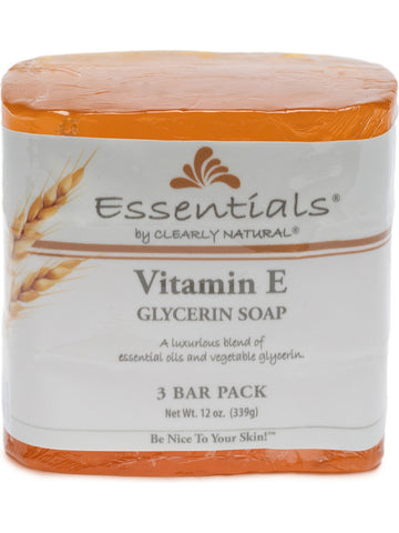 Clearly Natural, Glycerine Bar Soap, Vitamin E, 4 oz, 3 Bar-Pack
