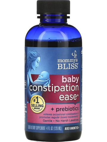 Mommy's Bliss, Baby Constipation Ease + Prebiotics, Age 6 Months +, 4 fl oz
