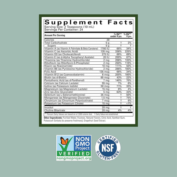 ChildLife Essentials, Multi Vitamin and Mineral, Natural Orange/Mango, 8 fl oz