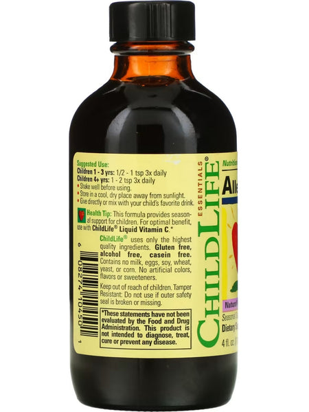 ChildLife Essentials, Aller-Care, Natural Grape, 4 fl oz
