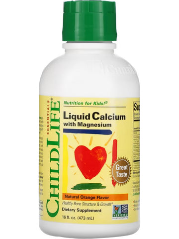 ChildLife Essentials, Liquid Calcium with Magnesium, Natural Orange, 16 fl oz