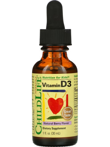 ChildLife Essentials, Vitamin D3, Natural Berry, 1 fl oz