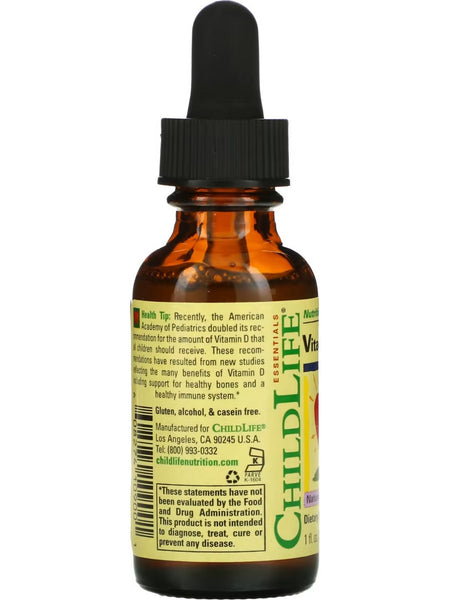 ChildLife Essentials, Vitamin D3, Natural Berry, 1 fl oz