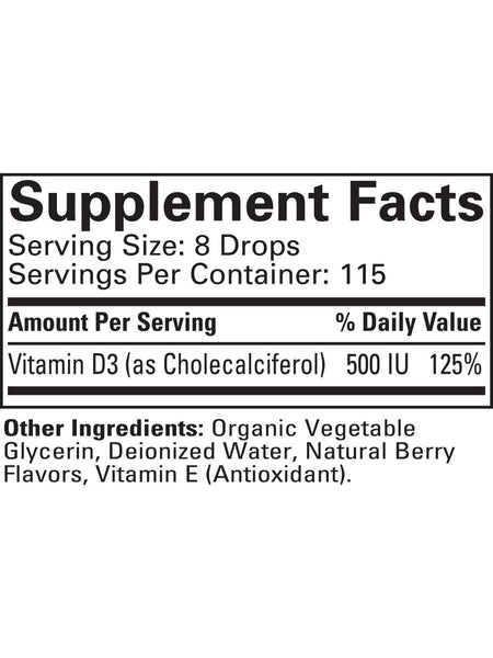 ChildLife Essentials, Vitamin D3, Natural Berry, 1 fl oz