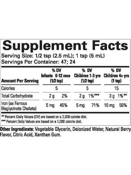 ChildLife Essentials, Liquid Iron, Natural Berry, 4 fl oz