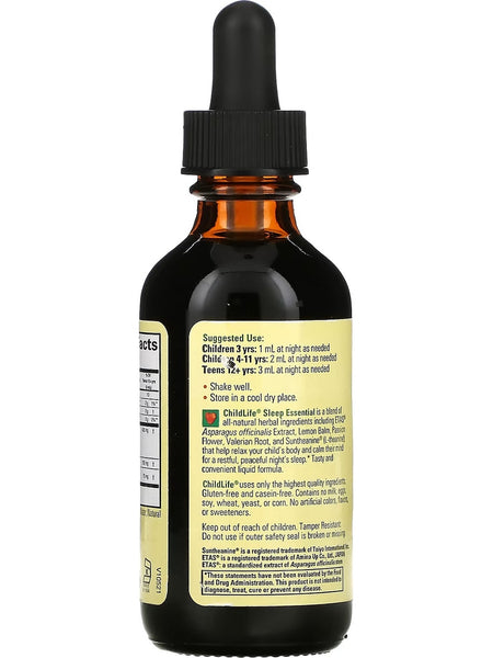 ChildLife Essentials, Sleep Essential, Natural Berry Flavor with Other Natural Flavors, 2 fl oz
