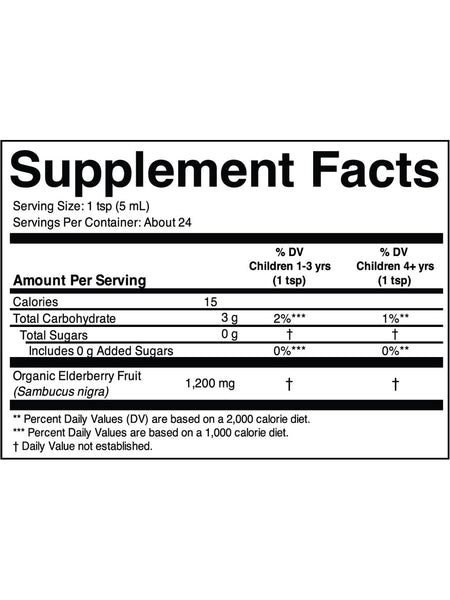 ChildLife Essentials, Organic Liquid Elderberry, 4 fl oz