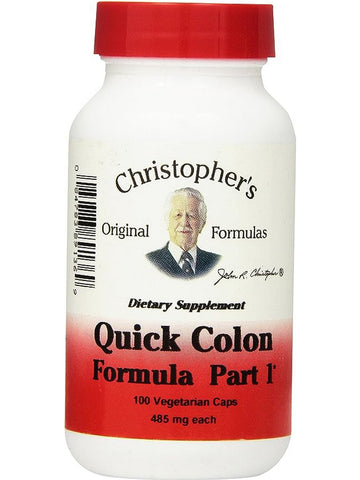 Christopher's Original Formulas, Quick Colon Formula Part 1, 100 Vegetarian Caps