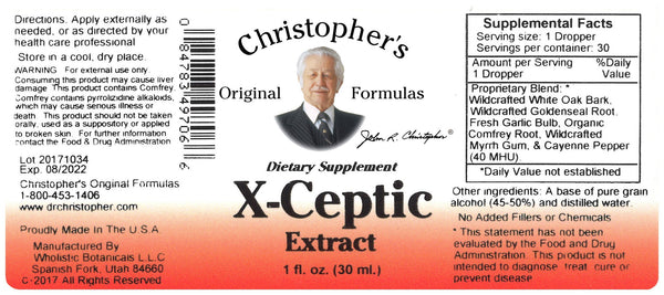 Christopher's Original Formulas, X-Ceptic Extract, 1 fl oz