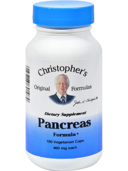 Christopher's Original Formulas, Pancreas, 100 Vegetarian Caps