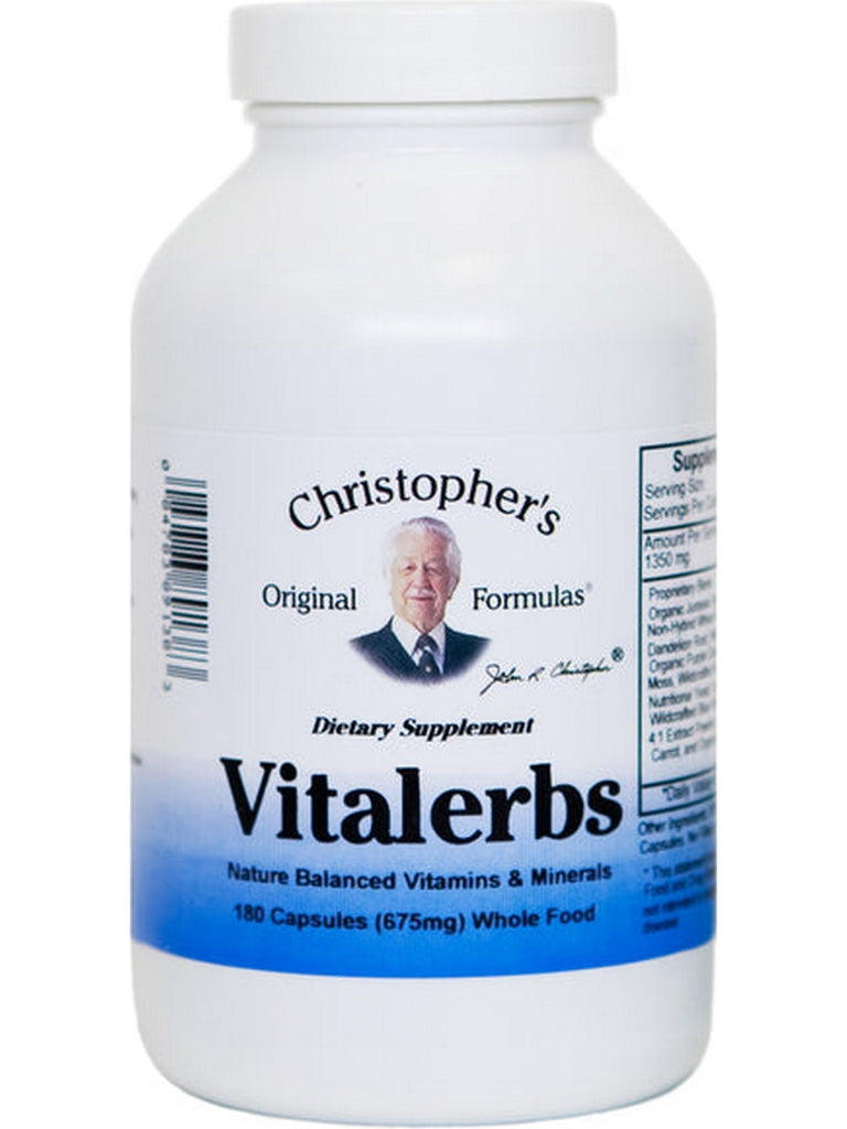 Christopher's Original Formulas, Vitalerbs, 180 Capsules