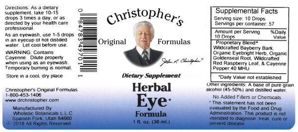 Christopher's Original Formulas, Herbal Eye, 1 fl oz