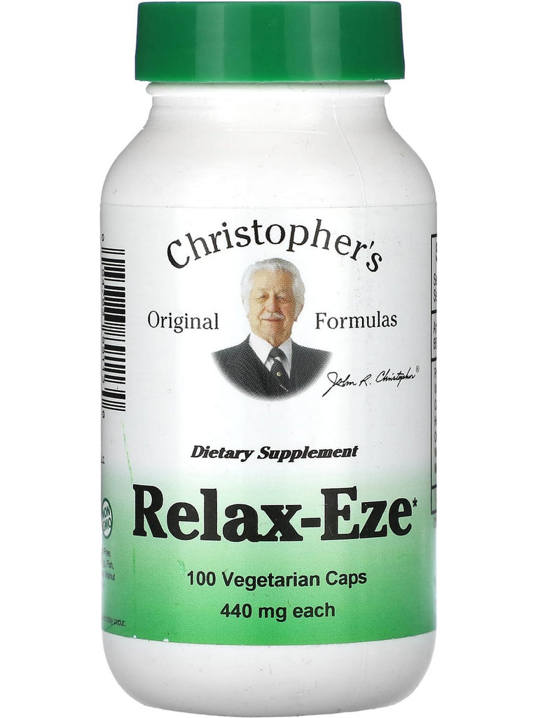 Christopher's Original Formulas, Relax-Eze, 100 Vegetarian Caps