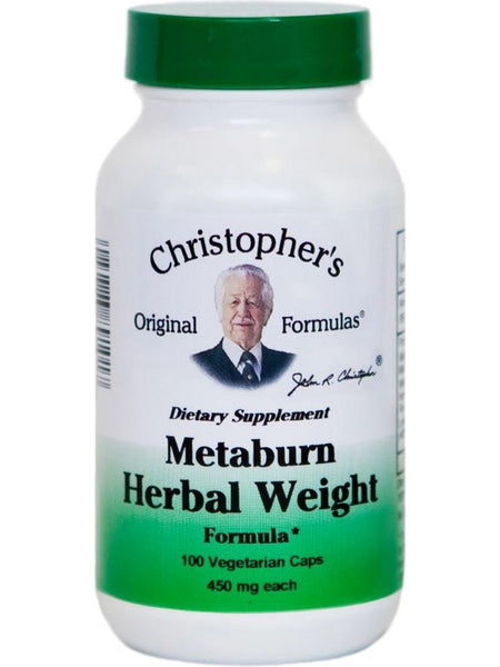 Christopher's Original Formulas, Metaburn Herbal Weight, 100 Vegetarian Caps