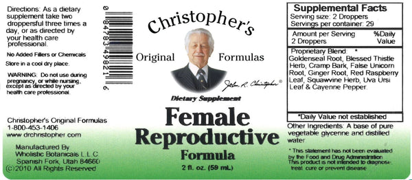 Christopher's Original Formulas, Female Reproductive, 2 fl oz