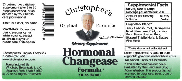 Christopher's Original Formulas, Hormonal Changease, 2 fl oz