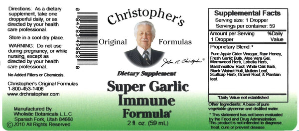 Christopher's Original Formulas, Super Garlic Immune, 2 fl oz
