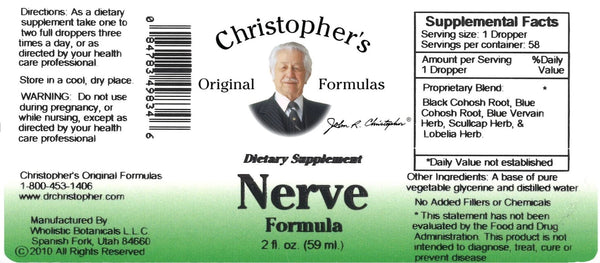 Christopher's Original Formulas, Nerve Formula, 2 fl oz