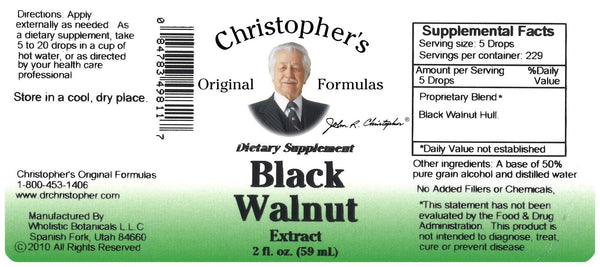 Christopher's Original Formulas, Black Walnut Extract, 2 fl oz