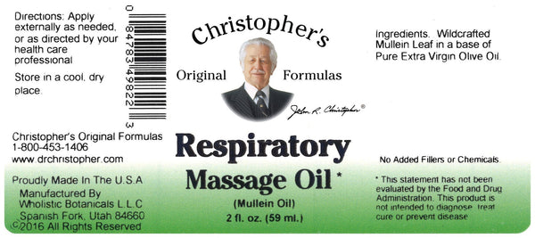 Christopher's Original Formulas, Respiratory Massage Oil, 2 fl oz