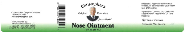 Christopher's Original Formulas, Nose Ointment, 2 fl oz