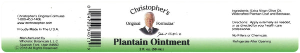 Christopher's Original Formulas, Plantain Ointment, 2 oz